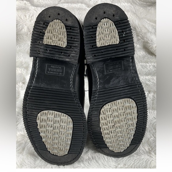 Double H Womens 7M Black Leather Zip Buckle Lace Up Motorcycle Combat Boots - Picture 3 of 14